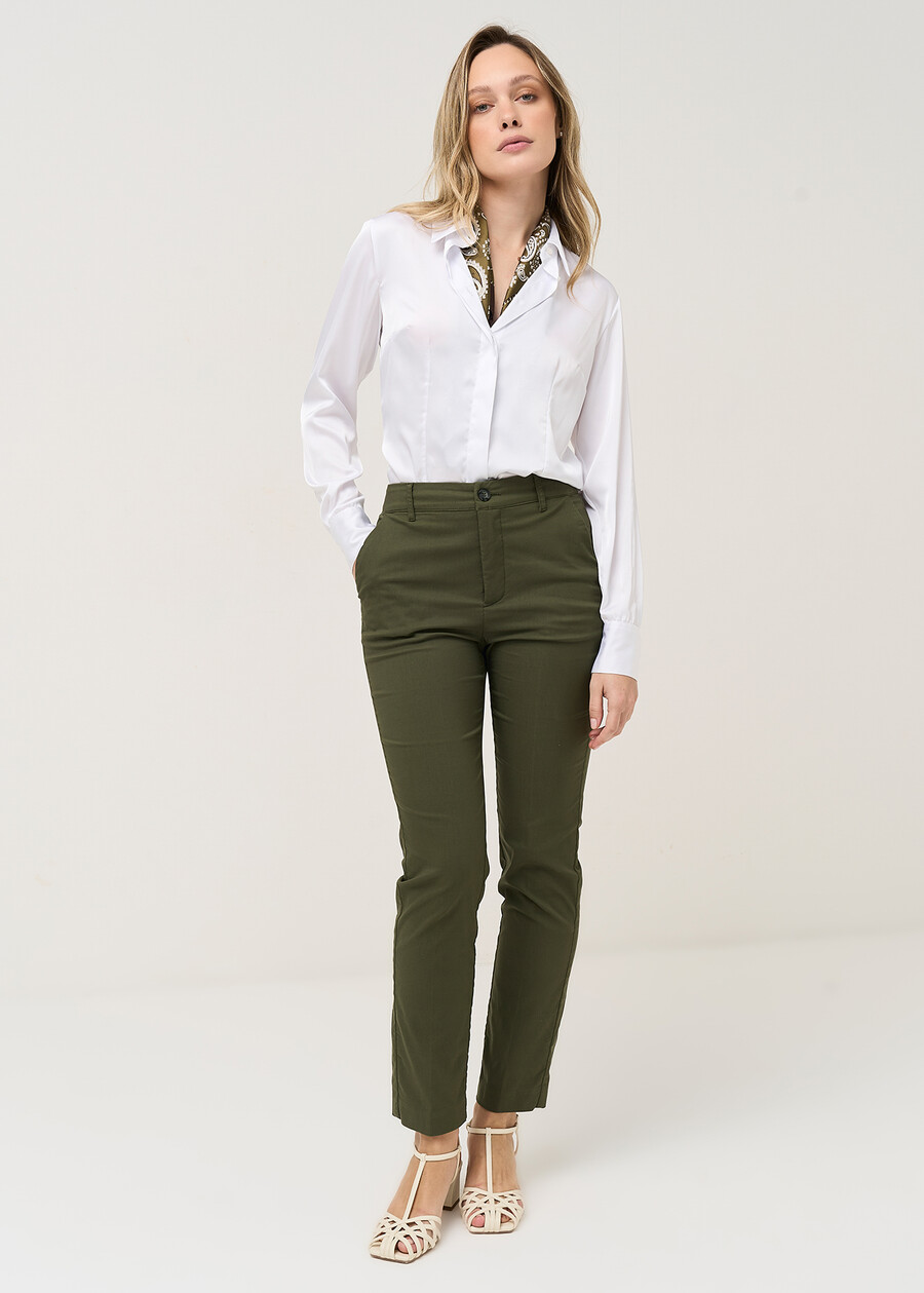 Alice bengalina trousers VERDEBLU Woman , image number 2