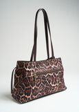 Bahla animal print shopping bag MARRONE Woman image number 3