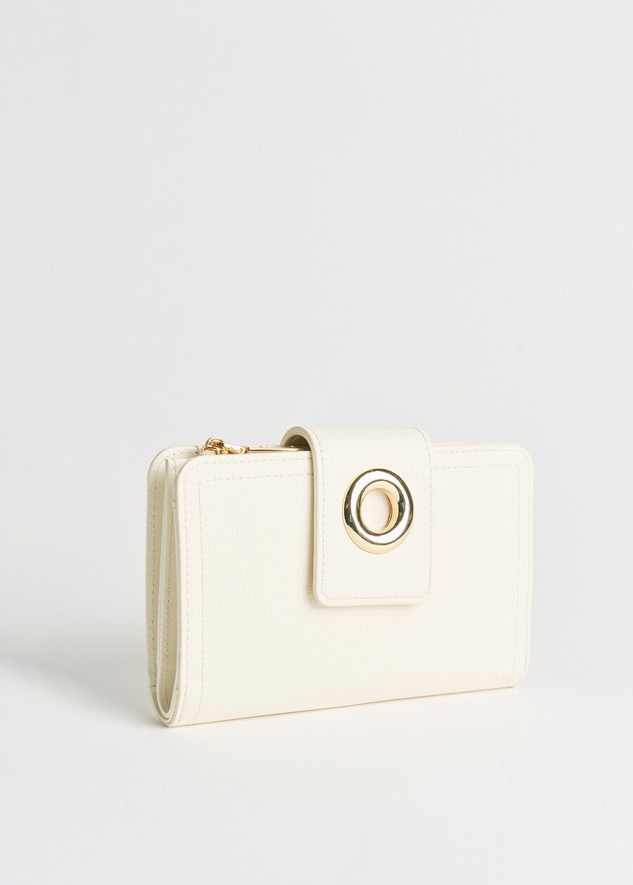 Path deer print wallet BIANCO WHITE Woman , image number 1