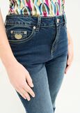 Cindy flare jeans with slit DENIM DARK DENIMDENIM MEDIUM DENIM Woman image number 3
