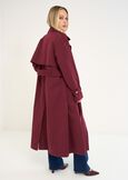 Thomas oversize trench coat ROSSO BORDEAUX Woman image number 5