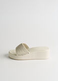 Stanley perforated faux leather sandal BEIGE LATTE Woman image number 5