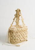 Bluey floral crochet shopping bag BLUBEIGE LIGHT BEIGE Woman image number 2