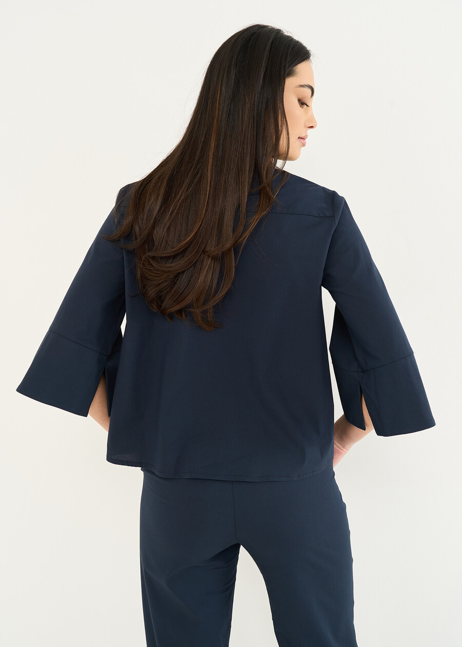 Cely short cotton shirt VERDEBLU Woman , image number 4