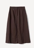 Gabriella long skirt in linen blend MARRONEBLU AVION Woman image number 5