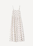 Arthur polka dot dress in linen blend BIANCO WHITE Woman image number 5