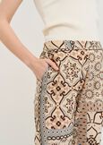 Pendy light patterned capris BLU AVIONBEIGE Woman image number 3