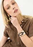 Garsia embroidered bracelet BEIGE LIGHT BEIGE Woman image number 1