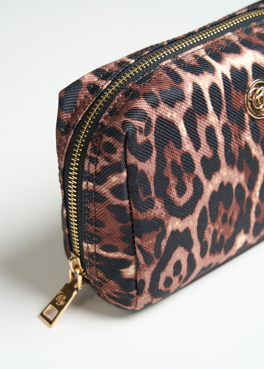 Bondy A animalier beauty case MARRONE Woman , image number 2