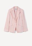 Gennifer linen blend jacket BLUROSABIANCO WHITEROSA FUCSIA Woman image number 6