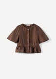 Calys shirt with jewel button MARRONE Woman image number 5