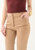 Clair cotton blend trousers GRIGIOBIANCO WHITE Woman image number 3