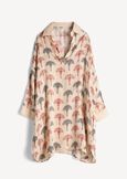 Cady V-neck maxi shirt BEIGE LATTE Woman image number 5