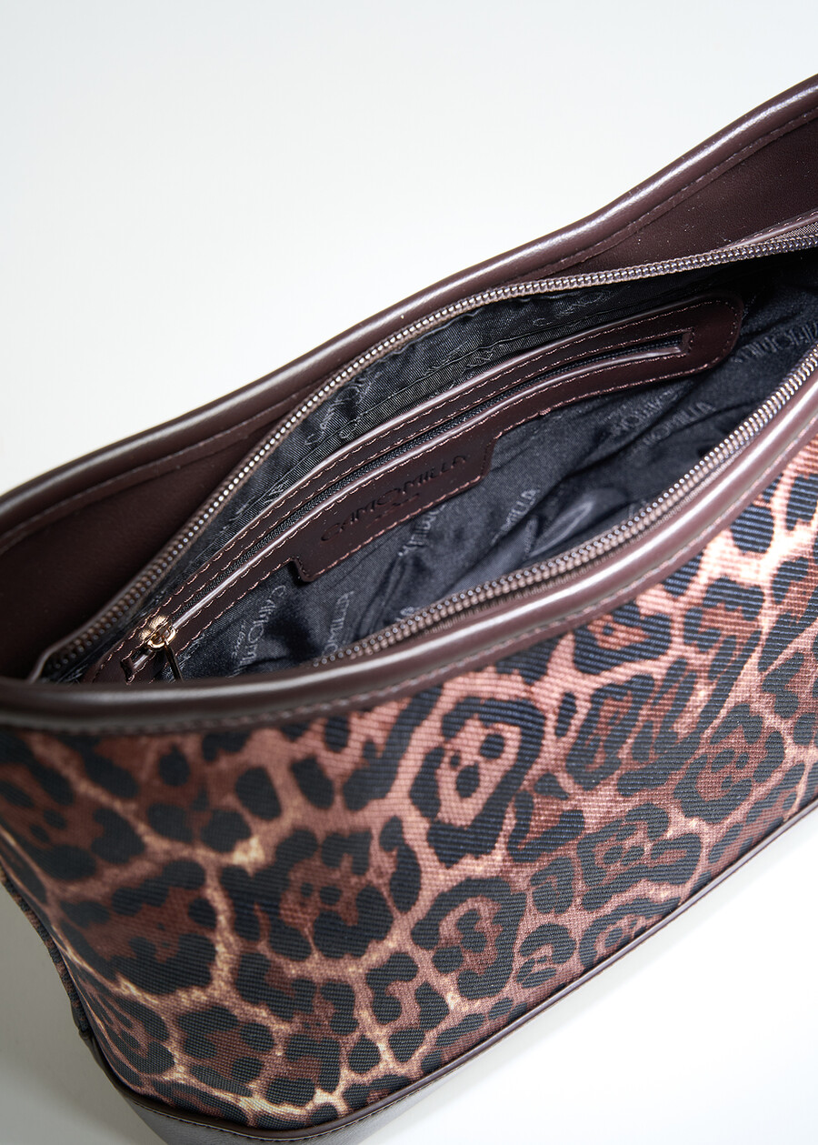 Barbara animal print bucket bag MARRONE Woman , image number 3