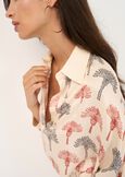 Cady V-neck maxi shirt BEIGE LATTE Woman image number 3