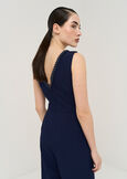 Tailor jumpsuit with beads BLU MIDNIGHT Woman image number 4