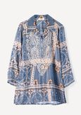 Bly printed embroidered blouse BLU AVIONBEIGE Woman image number 5