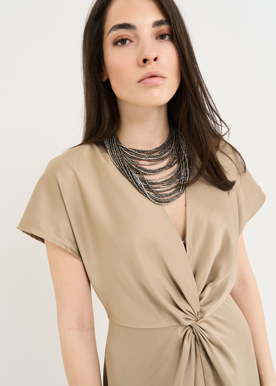 Arios cut-out midi dress MARRONE BRONZEVIOLA Woman , image number 3