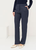 Clair check print trousers BLU BLUE Woman image number 3