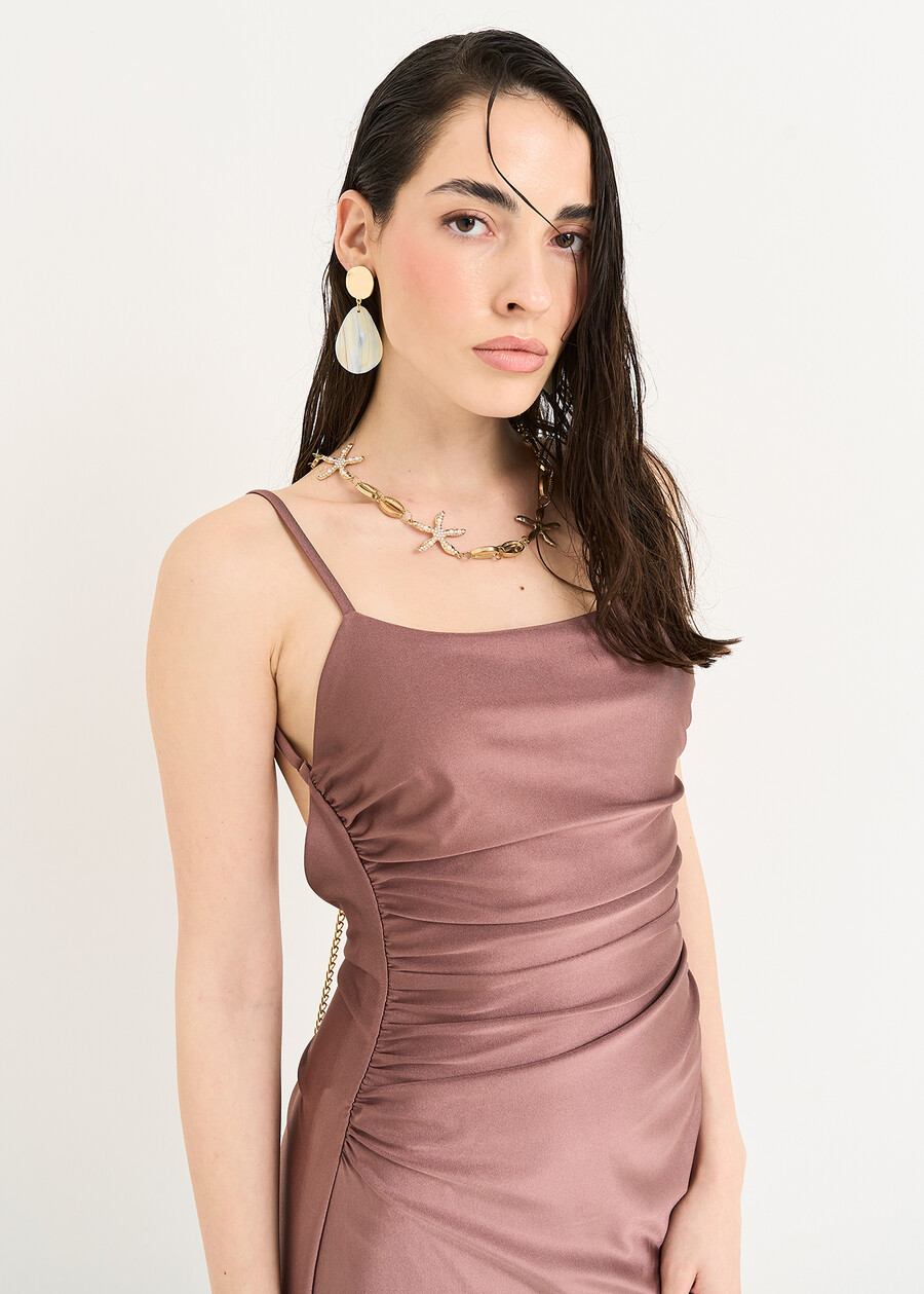 Adam ruched long dress VIOLA Woman , image number 2