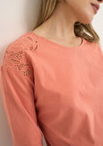 Sammy openwork embroidery T-shirt ARANCIONE Woman image number 2