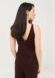 Thinker lurex knit top MARRONE Woman image number 3