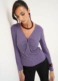 Sabryn draped long-sleeve top VIOLA Woman image number 2