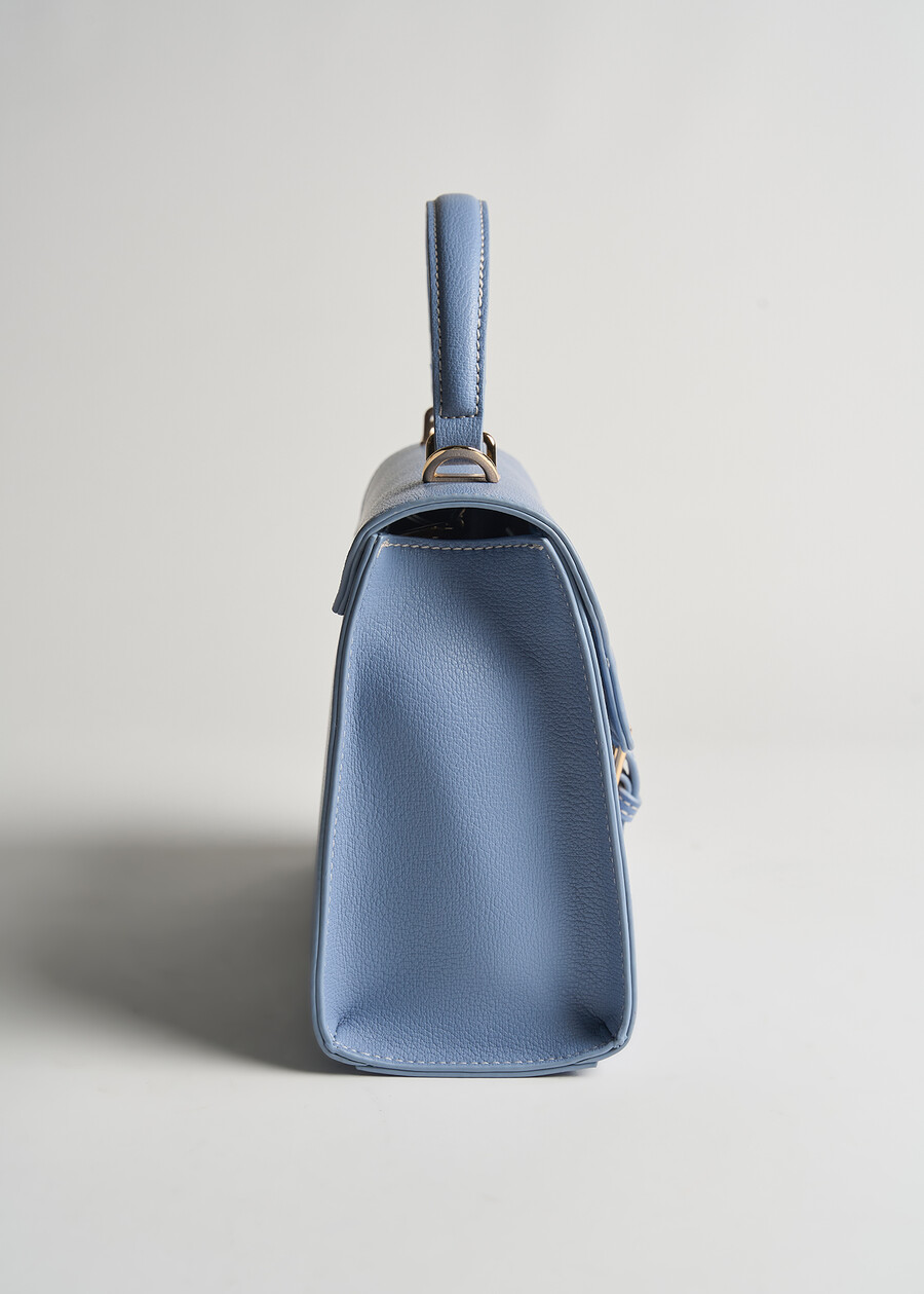 Barbara deer print bowling bag BIANCO WHITEAZZURO AZZURRO Woman , image number 2