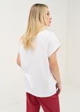 Shirley T-shirt with sequin heart BIANCO WHITE Woman image number 3
