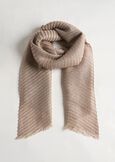 Suellen pleated lurex scarf BEIGE LATTEGOLD Woman image number 1