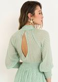 Alois short dress with embroidery VERDE Woman image number 5