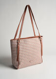 Bely woven print shopping bag MARRONE PIGNA Woman image number 1