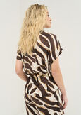Cecil printed rayon shirt MARRONE Woman image number 3