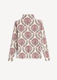 Simply printed high-neck t-shirt ROSSO BORDEAUX Woman image number 6
