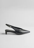 Sidney low heel slingbacks NERO BLACK Woman image number 5