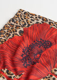 Tessa animalier and floral beach towel ROSSO Woman image number 3