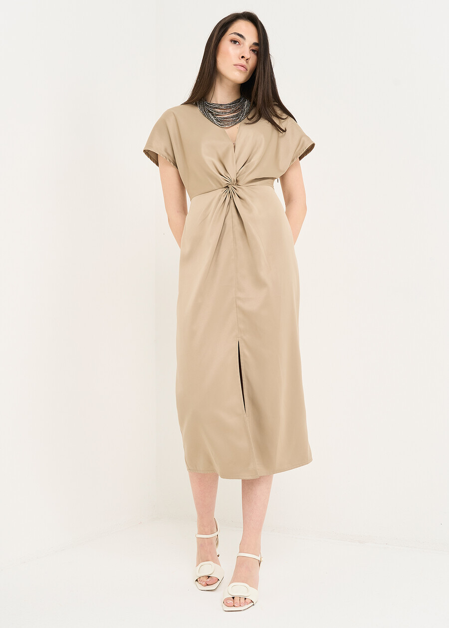 Arios cut-out midi dress MARRONE BRONZEVIOLA Woman , image number 1