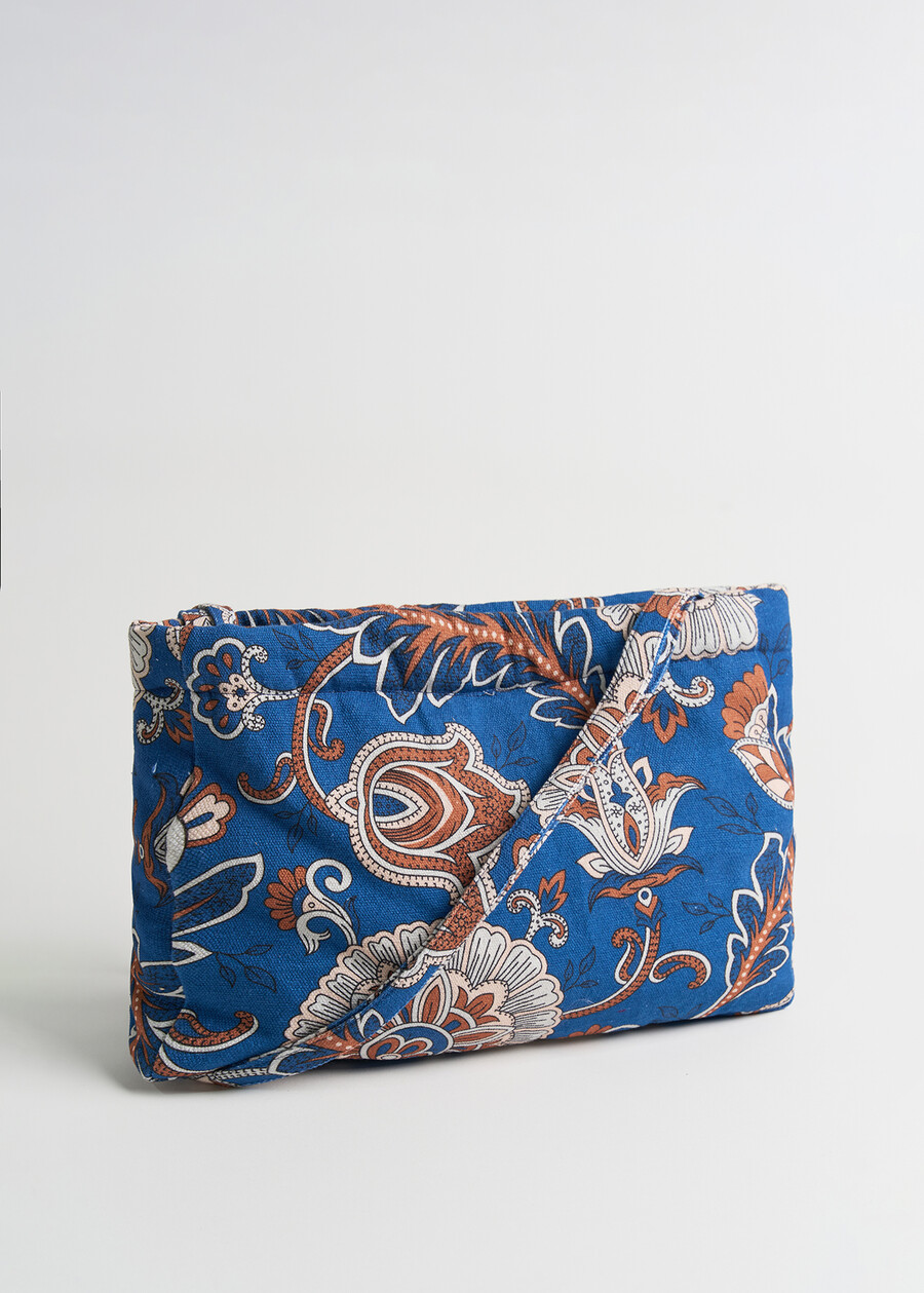 Baylor patterned cotton crossbody BLU Woman , image number 4