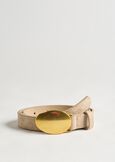 Corinne faux-suede belt BEIGE Woman image number 2