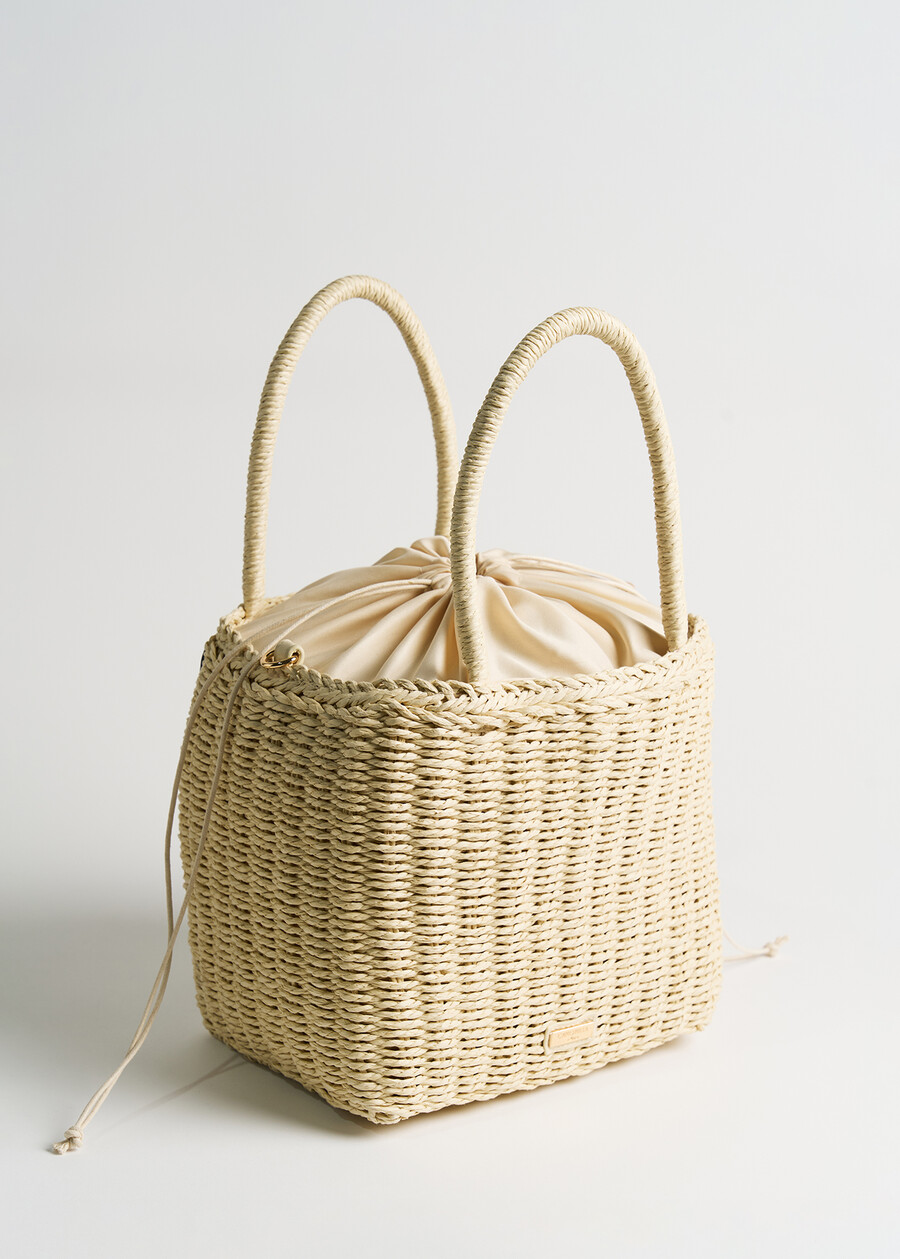 Brandy basket bag with bows MARRONE CIOCCOLATOBEIGE Woman , image number 5