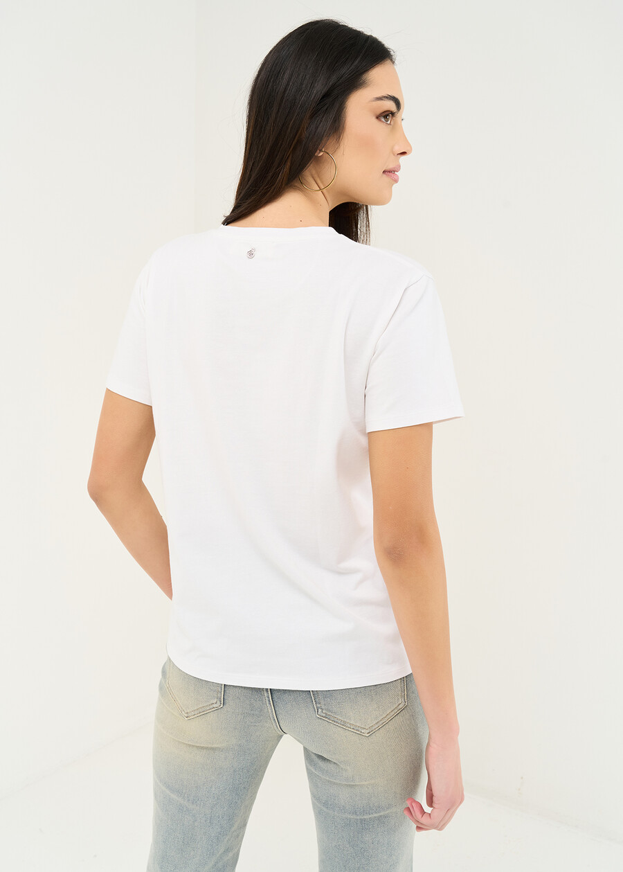 Smokey postcard print T-shirt BIANCO WHITE Woman , image number 3