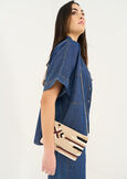 Blaika canvas pochette beads BEIGE LIGHT BEIGE Woman image number 1