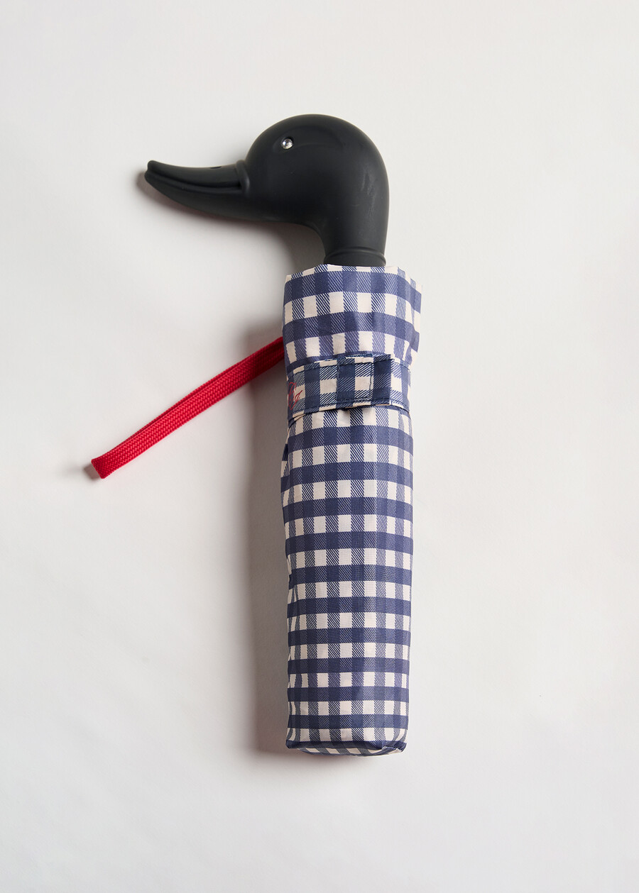 Vichy umbrella with duck handle BLU Woman , image number 1