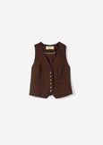 Gionny tailored vest MARRONEMABKS Woman image number 5