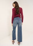 Kate jeans with contrast details DENIM MEDIUM DENIM Woman image number 4