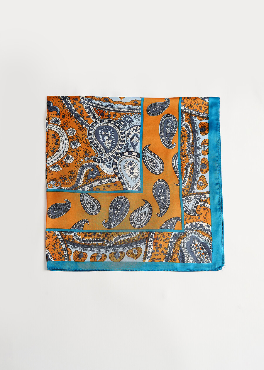 Shirly cashmere print foulard ARANCIONE Woman , image number 1