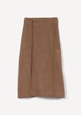 Gwen long cotton skirt MARRONE Woman image number 6