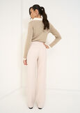 Ashley-T poly-viscose trousers BEIGE LATTE Woman image number 4
