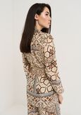 Bly printed embroidered blouse BLU AVIONBEIGE Woman image number 3