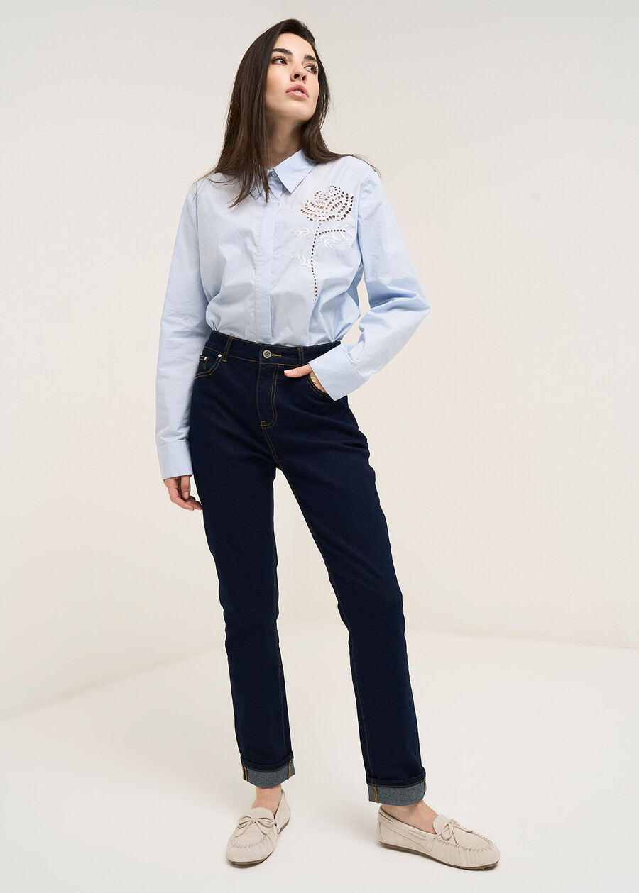 Kate 5-pocket slim jeans DENIM DARK DENIM Woman , image number 2